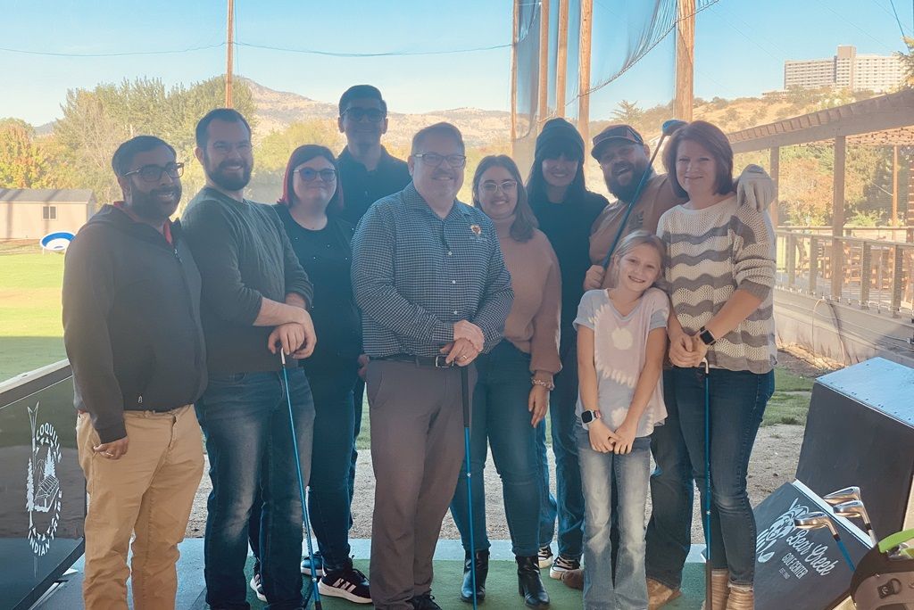 John Warekois Team all standing together at a Team Event