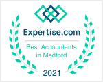 Logo for Expertise.com for Best Accountants in Medford 2021