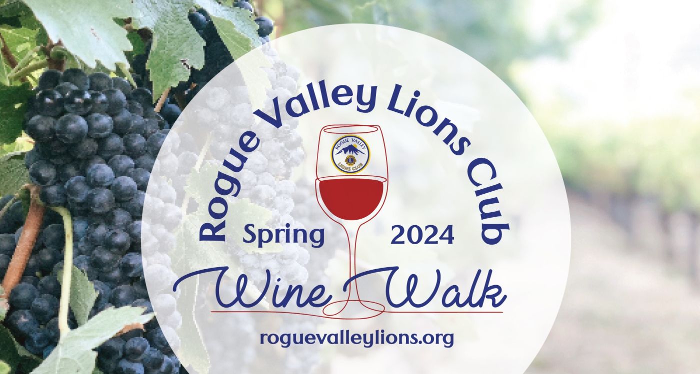 Rogue Valley Lions Club Wine Walk Poster