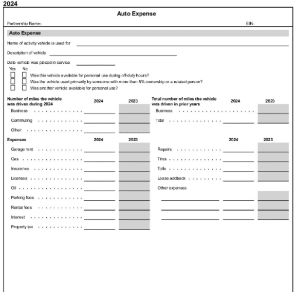 Partnership Tax Organizer Holder Image