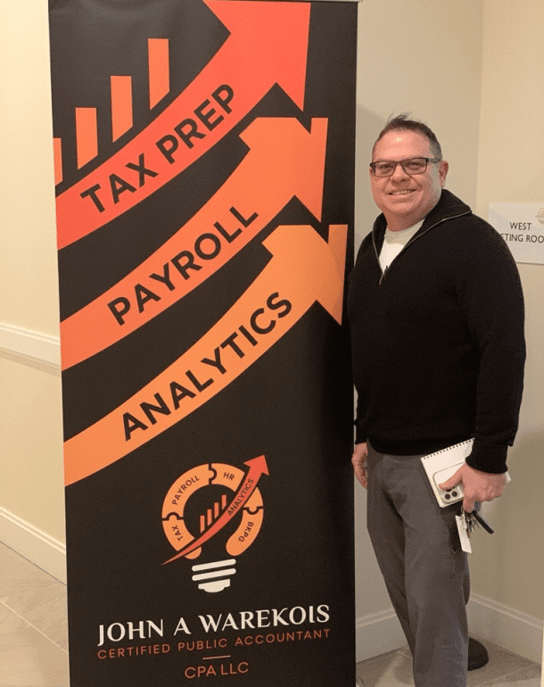 two women at the john warekois front desk