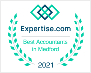 Logo for Expertise.com for Best Accountants in Medford 2021